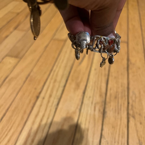 basketball mom charm bracelet Stretchy Dangling Charms Chunky Silver Multi Color - Picture 6 of 6